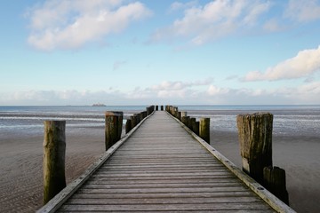 Obraz premium Steg ins Meer