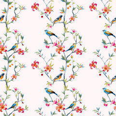 Watercolor floral pattern