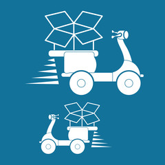 Flat illustration of free delivery design , editable vector