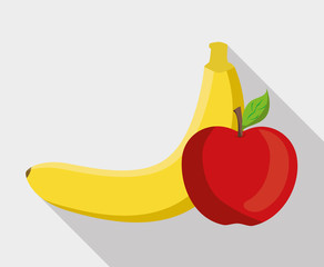 Flat illustration of fruit  design 
