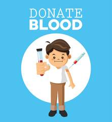 Blood donation design, medical and healthcare concept