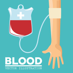 Blood donation design, medical and healthcare concept
