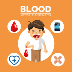 Blood donation design, medical and healthcare concept
