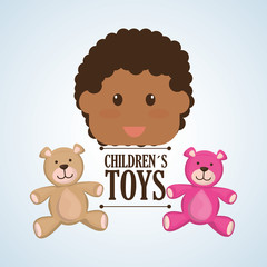 Toy design, childhood and game concept