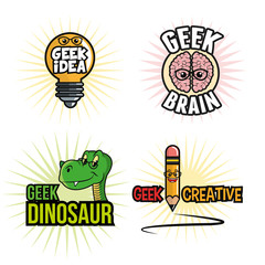 Geek design, identity concept, vector illustration