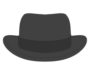 2d cartoon illustration of hat
