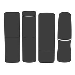 2d cartoon illustration of lipsticks