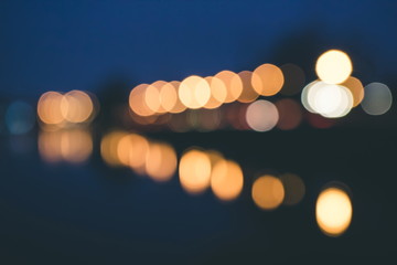 Fototapeta premium Line lights blurred bokeh background