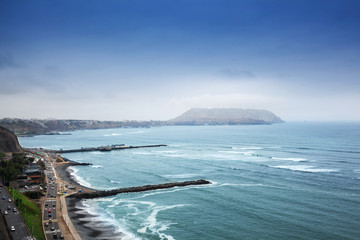 coastal road in Lima