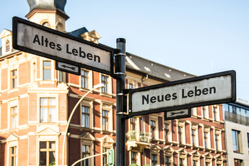 Obraz premium Schild 60 - Neues Leben