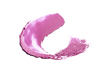 Pink lipstick smears 