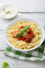 italian pasta with tomatoes sauce