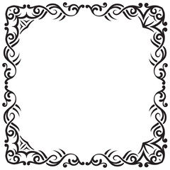 Vector border frame