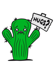shield sad comic cartoon face hug hugs hugz sweet cute little green sweet cute cactus desert embrace balcony
