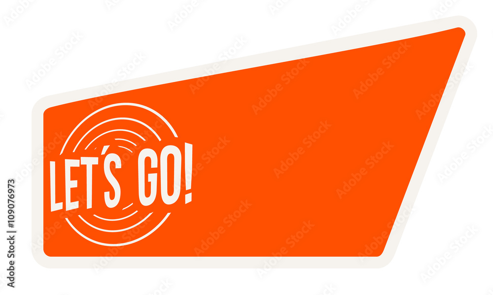Poster abstract text box for your text and go icon