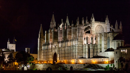 Fototapeta na wymiar Cathedral San seu in Palma de Mallorca