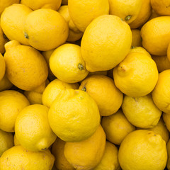 yellow lemons textures backgrounds.  Group of fresh lemons.