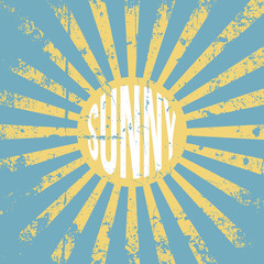 Sunny vintage grunge Background
