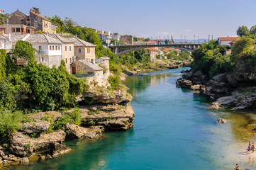Mostar Neretva river bridge