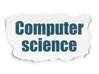 Science concept: Computer Science on Torn Paper background