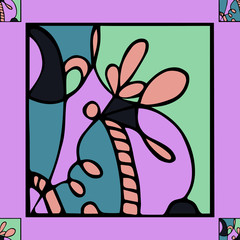 Abstract seamless pattern