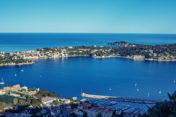 Obraz premium Cote d'Azur France. Luxury resort and bay of French riviera