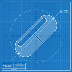 blueprint icon of drugs