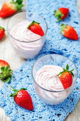 strawberry mousse