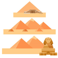 Set of piramides