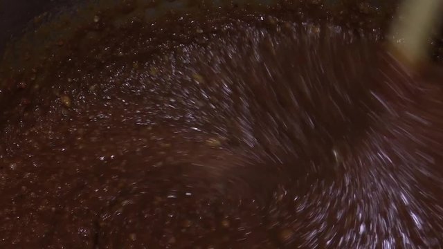 chocolate with cocos cooking