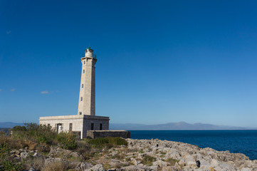 Fototapeta na wymiar Lighthouse in Gytheio, Peloponnese, Greece