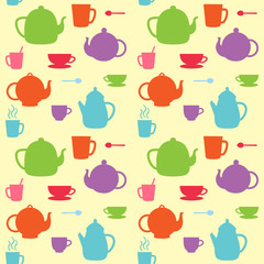 Vector teapots and cups