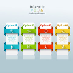 Infographic business elements 