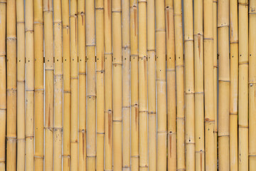 Natural yellow bamboo vertical bodies background