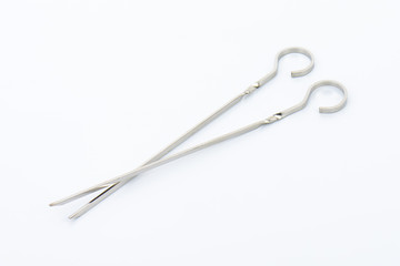 two metal skewers