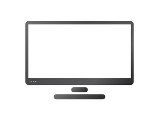 Monitor icon - vector illustration.