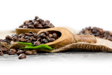 Coffee Beans with Spoon