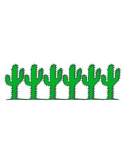 row pattern design many decorative cactus kakten © Style-o-Mat-Design