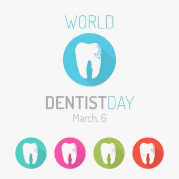 World Dental Day - vector Design set.