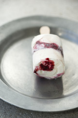 ice cream with blueberry