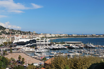 Fototapeta na wymiar Beautiful view of Cannes, France