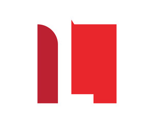 L red square letter business company logo