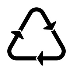 recycle icon black arrow