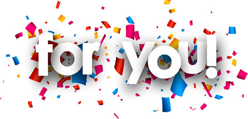 For you paper banner.