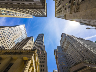 Fototapeta na wymiar Skyscrapers/Buildings in New York City