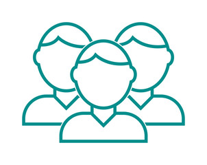 Obraz premium Business partner heads icon symbol success team vector.