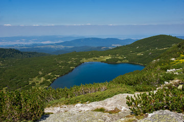 Naklejka na ściany i meble The Lower Lake, The Seven Rila Lakes, Rila Mountain, Bulgaria