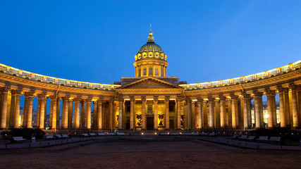 Fototapeta na wymiar Kazan cathedral, Saint-Petersburg, Russia