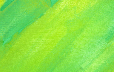 Green watercolor texture background. Hand paint texture, watercolor textured backdrop.