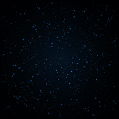 Fototapeta premium Abstract background with twinkling blue stars vintage. Vector illustration.